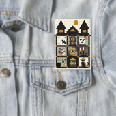 The Forgotten Rooms Quilt langs knop Button (Insitu)