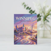 The Forks Canada wordt vertaald als: Briefkaart (Staand voorkant)