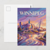 The Forks Canada wordt vertaald als: Briefkaart (Voorkant / Achterkant)