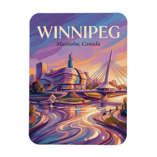 The Forks Canada wordt vertaald als: Magneet (Verticaal)