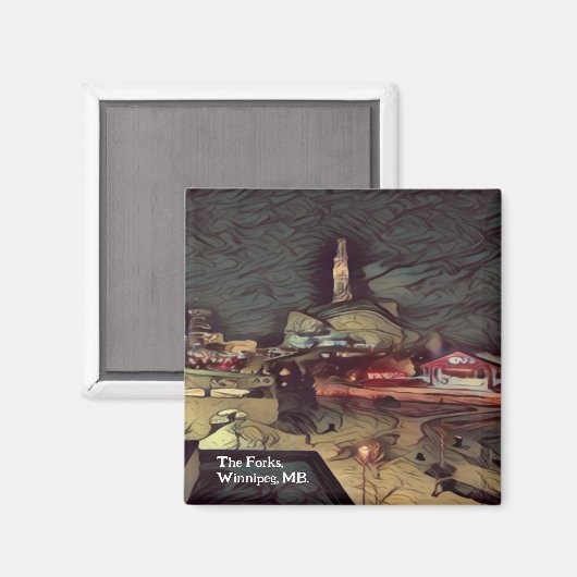 The Forks Winnipeg, MB. Magnet (Voorkant / Achterkant)