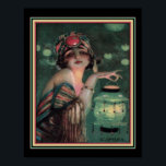 "The Fortune Teller" Art Deco 1920 Poster<br><div class="desc">"The Fortune Teller"1922 Art Deco Print by C. Camps</div>