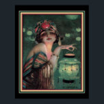 "The Fortune Teller" Art Deco 1920 Poster<br><div class="desc">"The Fortune Teller"1922 Art Deco Print by C. Camps</div>