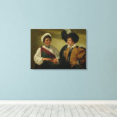 The Fortune Teller, c.1596-97 Canvas Afdruk (Insitu (Houten vloer))
