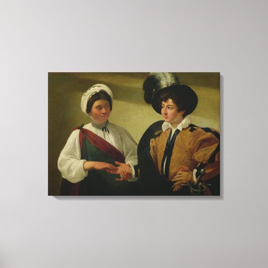 The Fortune Teller, c.1596-97 Canvas Afdruk (Voorkant)