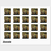 The Fortune Teller, c.1596-97 Vierkante Sticker (Vel)