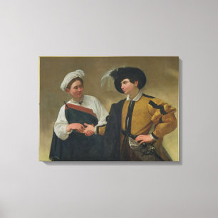 The Fortune Teller (La Buona Ventura), c.1594 Canvas Afdruk