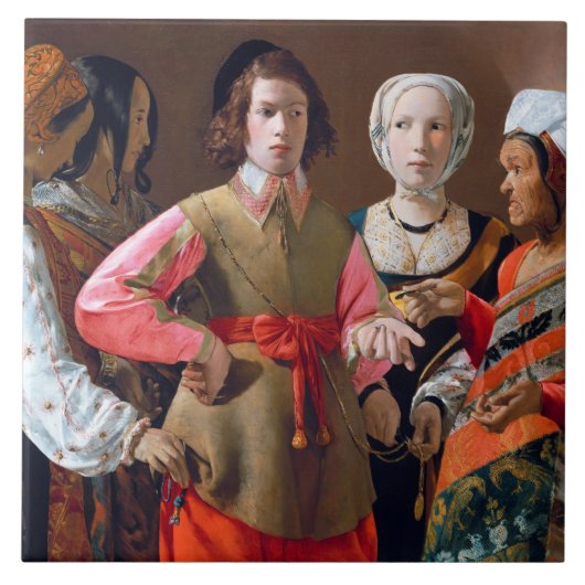 The Fortune Teller, La Tour Tegeltje (Voorkant)