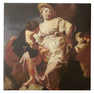 The Fortune-teller (L'Indivona), 1740 Tegeltje