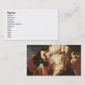 The Fortune-teller (L'Indivona), 1740 Visitekaartje (Voorkant / Achterkant)