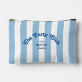 The Forty Club Blue Cabana Stripe 40th Birthday  Etui (Voorkant)