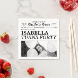 The Forty Times Newspaper 40th Birthday Servet