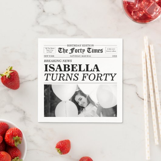 The Forty Times Newspaper 40th Birthday Servet (Insitu)