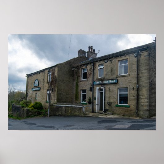The Fountain Head Inn, Halifax is niet vertaald om Poster (Voorkant)