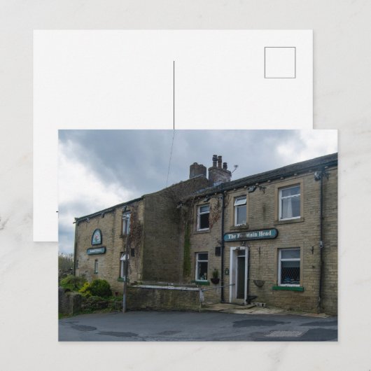 The Fountain Head Inn, Halifax is not translated a Feestdagenkaart (Voorkant / Achterkant)