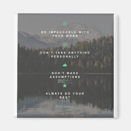 The four agreements magneet (Voorkant)