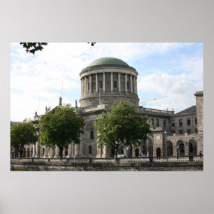The Four Courts, Dublin, Ierland Poster