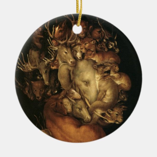 The Four Elements: Earth - Giuseppe Arcimboldo Keramisch Ornament (Voorkant)