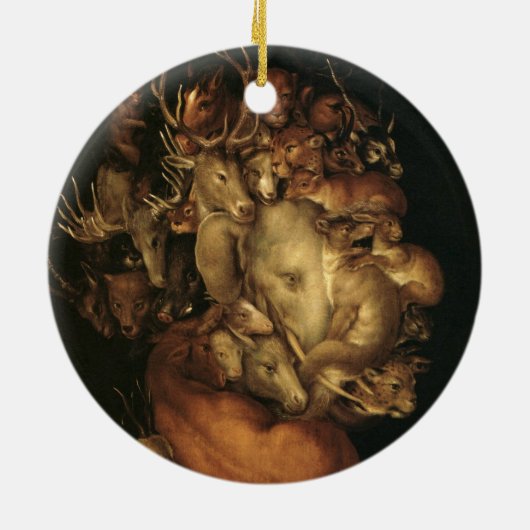 The Four Elements: Earth - Giuseppe Arcimboldo Keramisch Ornament (Achterkant)