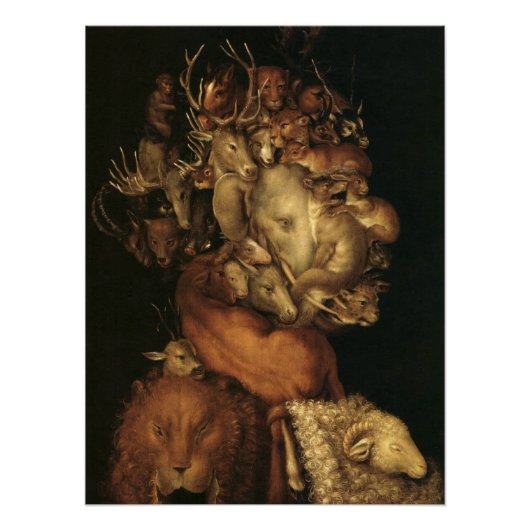The Four Elements: Earth - Giuseppe Arcimboldo Perfect Poster (Voorkant)