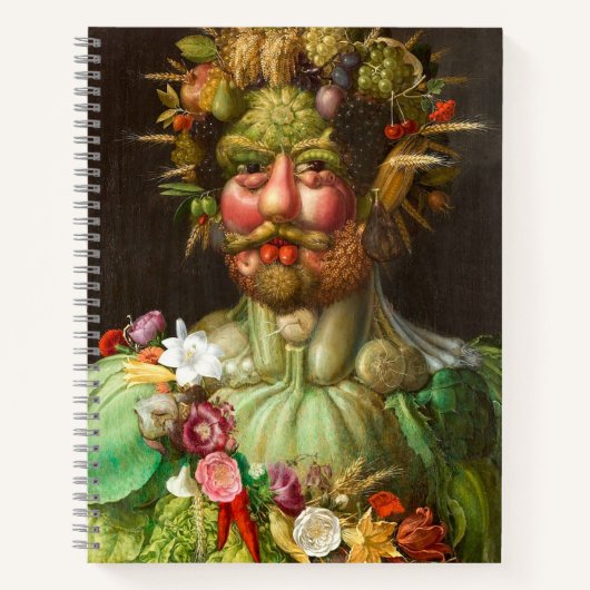 The Four Seasons: Vertumnus - Giuseppe Arcimboldo Notitieboek (Voorkant)