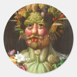 The Four Seasons: Vertumnus - Giuseppe Arcimboldo Ronde Sticker