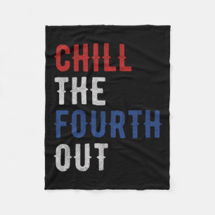 The Fourth Out Independence Amerikaanse vlag Grapp Fleece Deken