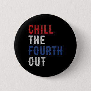 The Fourth Out Independence Amerikaanse vlag Grapp Ronde Button 5,7 Cm