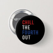 The Fourth Out Independence Amerikaanse vlag Grapp Ronde Button 5,7 Cm (Voorkant /achterkant)