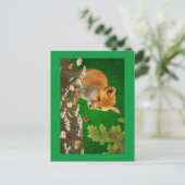 The fox and the Monarch Feestdagenkaart (Staand voorkant)