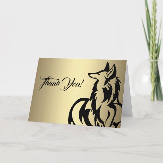 The Fox bedankje Bedankkaart (Voorkant)