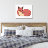 The Fox Canvas Afdruk (Insitu (Slaapkamer))