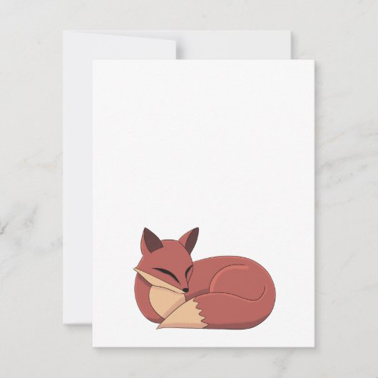 The Fox RSVP Kaartje (Voorkant)