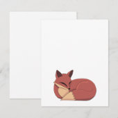 The Fox RSVP Kaartje (Voorkant / Achterkant)