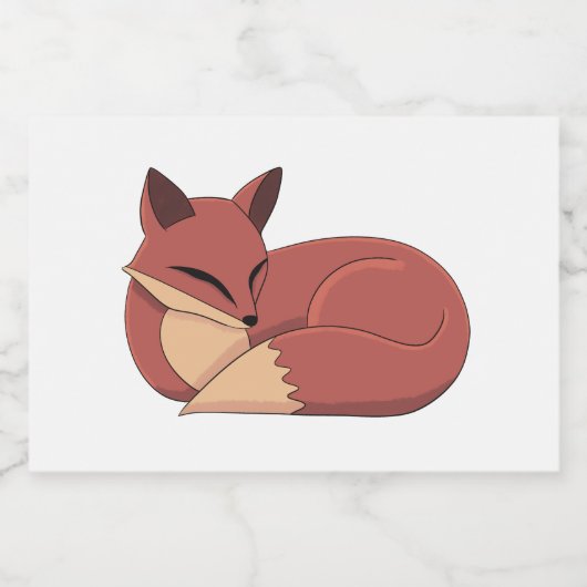 The Fox Sparkling Wijnetiket (Enkel label)