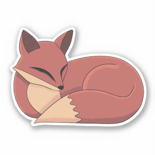 The Fox Sticker (Voorkant)