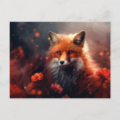 The Fox with Shining Stars: Briefkaart (Voorkant)