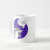 The Fox *Yawn* -Mug purple- Koffiemok (Voorkant links)