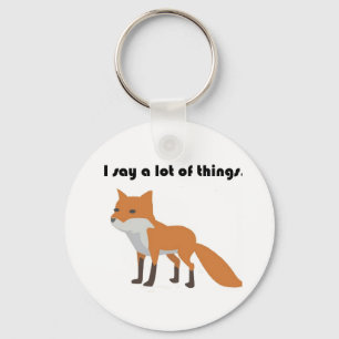 The Fox zegt Internet Meme Funny Song Cartoon Sleutelhanger