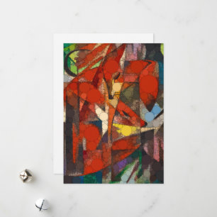 The Foxes, Infinity Stippen van After Franz Marc Feestdagenkaart