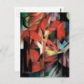 The Foxes van Franz Marc (1913) Briefkaart (Voorkant / Achterkant)