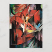 The Foxes van Franz Marc (1913) Briefkaart (Voorkant)