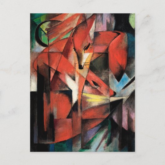The Foxes van Franz Marc (1913) Briefkaart (Voorkant)