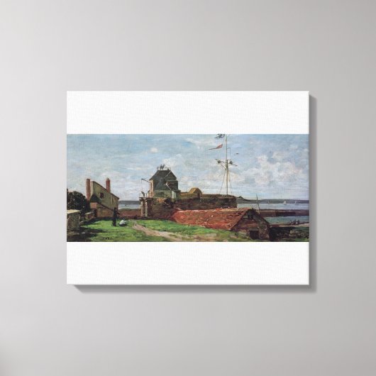 The Francois Ier Tower at le Havre, 1852 Canvas Afdruk (Voorkant)