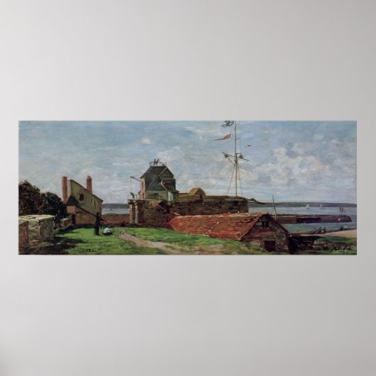 The Francois Ier Tower at le Havre, 1852 Poster (Voorkant)