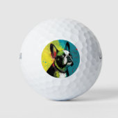 The French Bulldog - Composition 001 Golfballen (Voorkant)