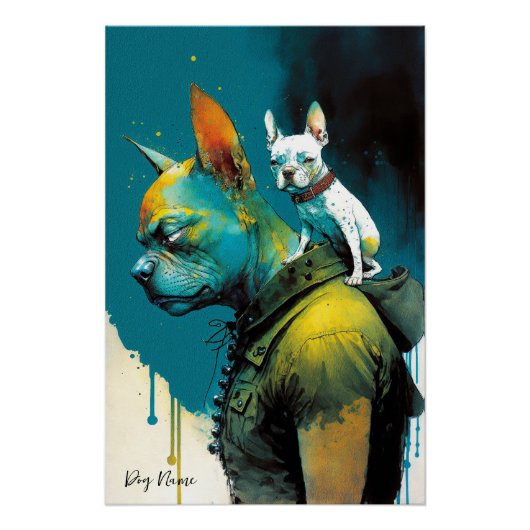 The French Bulldog - Composition 002 Perfect Poster (Voorkant)