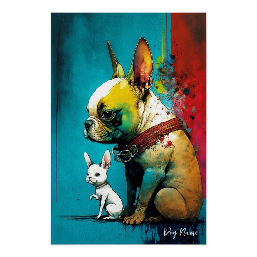The French Bulldog - Composition 004 Perfect Poster (Voorkant)
