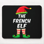 The French Elf Family Matching Funny Christmas Cos Muismat (Voorkant)