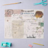 The French Ephemera Postal Writers Lady Tissue Pap Tissuepapier (Craft)